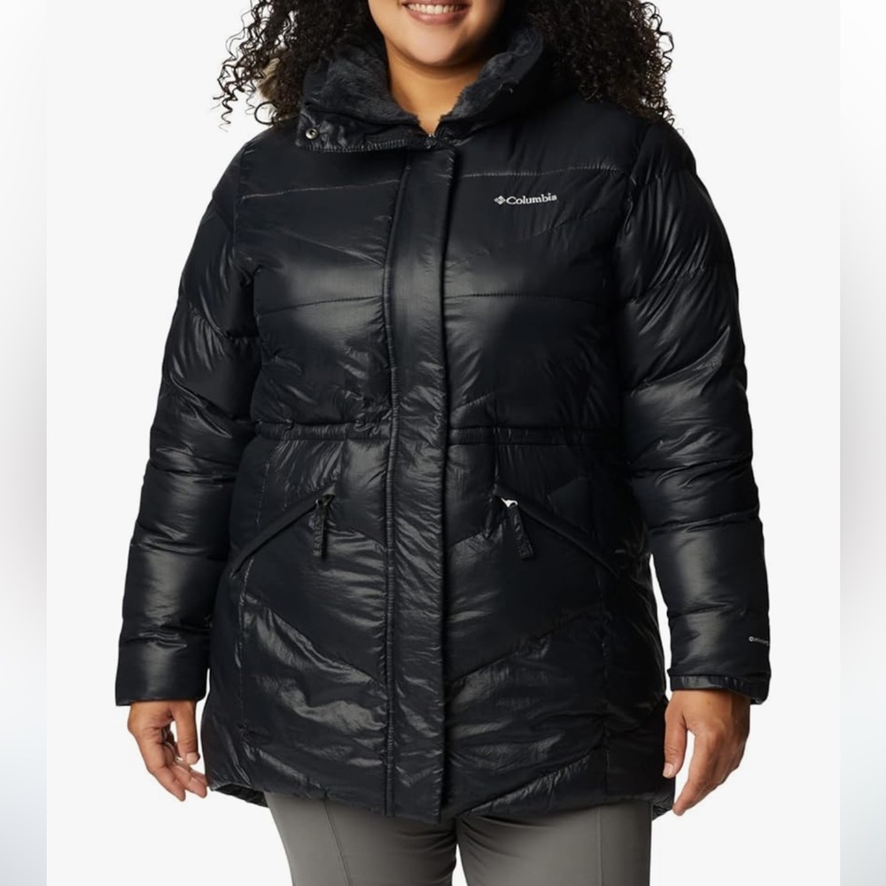 Columbia Peak to Park II Mid Insulated Jacket Black Gunmetal Size 2X